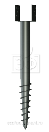 Винтовая свая. Грунт ГФ-021 - СВМ-U 76 (3) - 1500